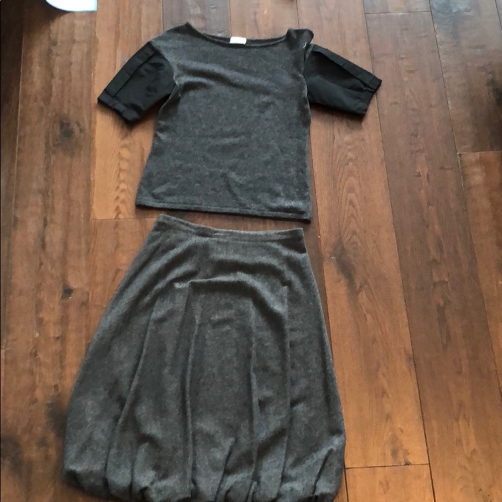 Wool winter outfit matching set